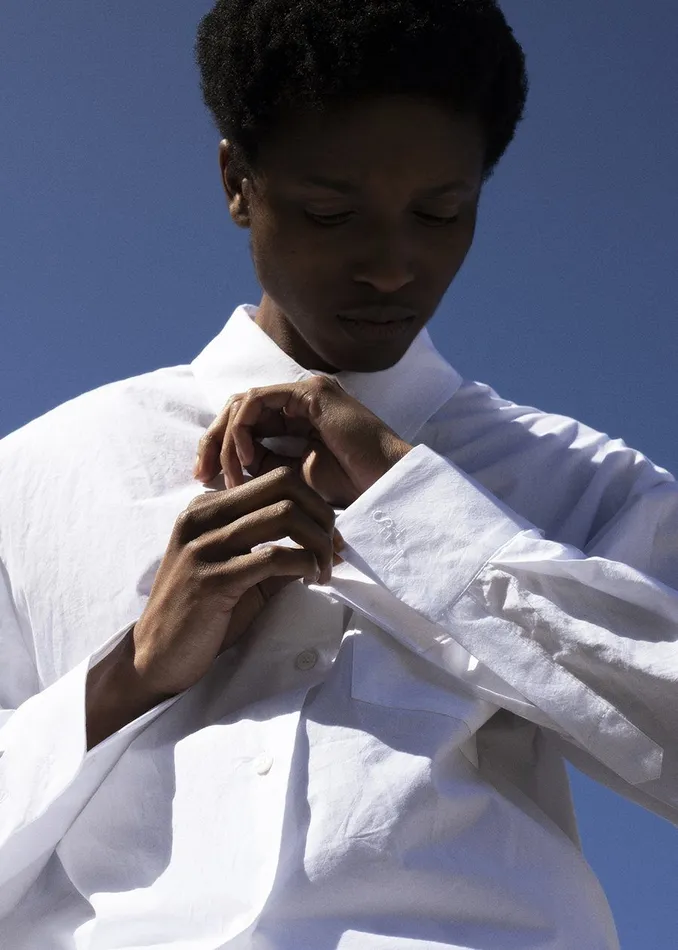 Women The Frankie Shop Tops Lui Organic Cotton Shirt White