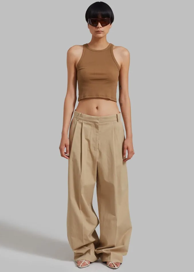 Women The Frankie Shop Tops Maisy Tank Top Brown