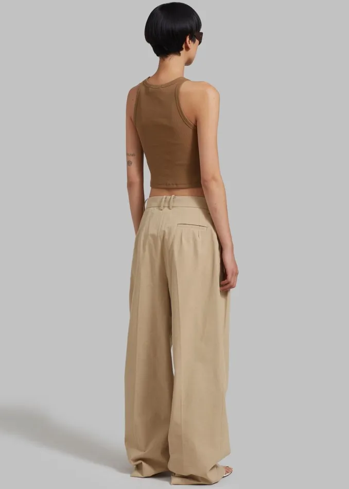Women The Frankie Shop Tops Maisy Tank Top Brown