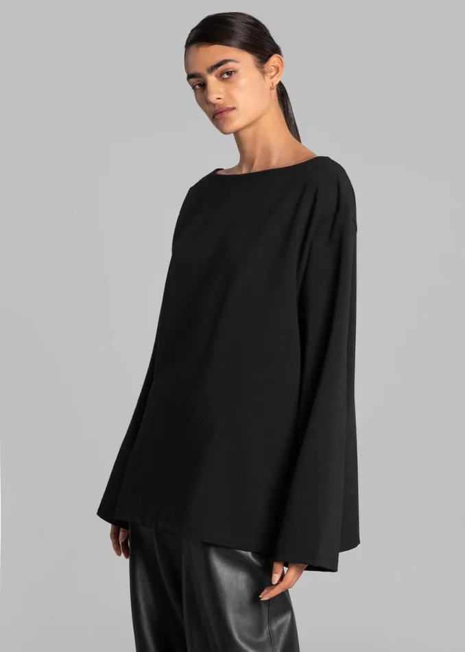 Women The Frankie Shop Tops Malvo Top Black