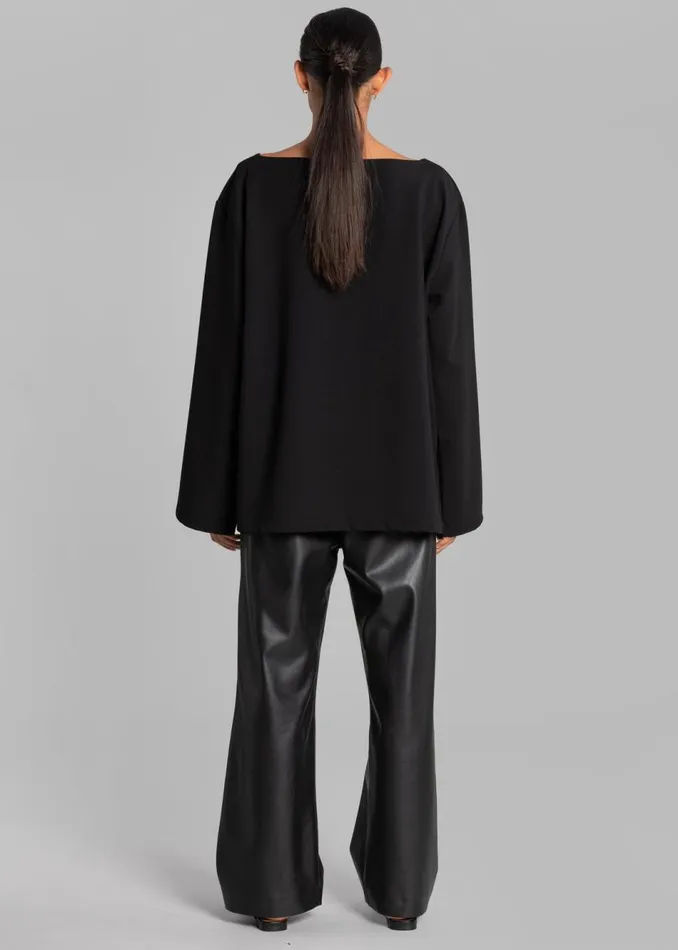 Women The Frankie Shop Tops Malvo Top Black