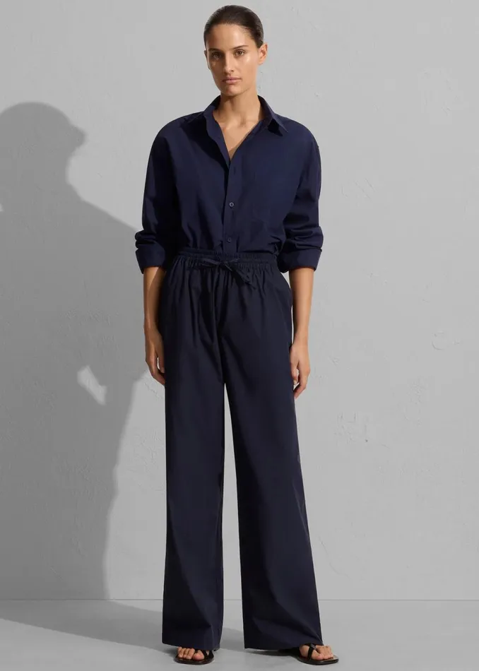 Women The Frankie Shop Tops Matteau Relaxed Shirt Navy