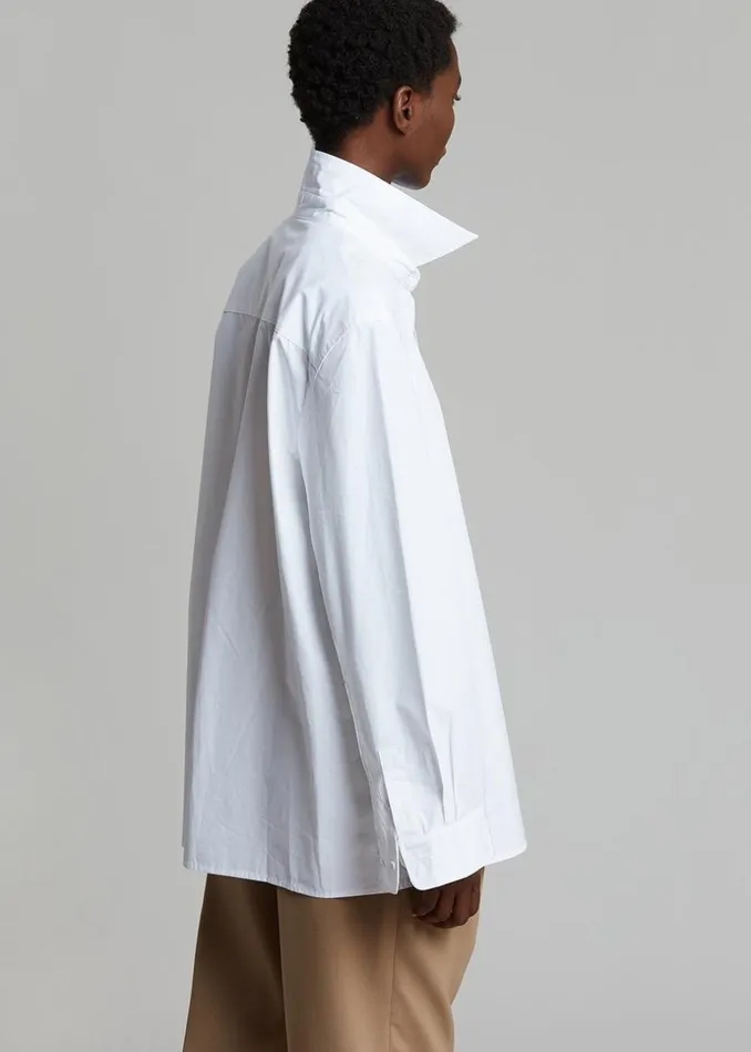 Women The Frankie Shop Tops Mayim Oversized Shirt White