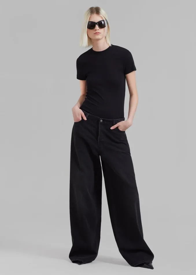 Women The Frankie Shop Tops Palmira Tee Black