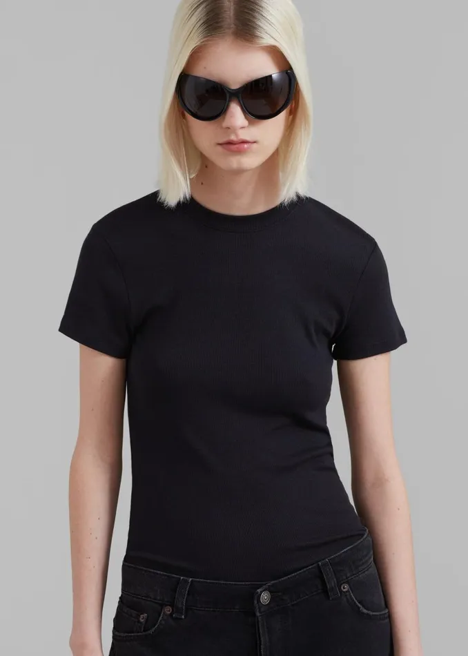 Women The Frankie Shop Tops Palmira Tee Black