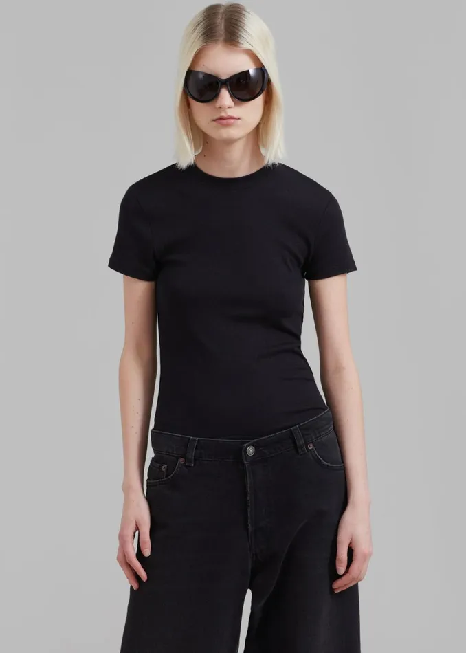 Women The Frankie Shop Tops Palmira Tee Black