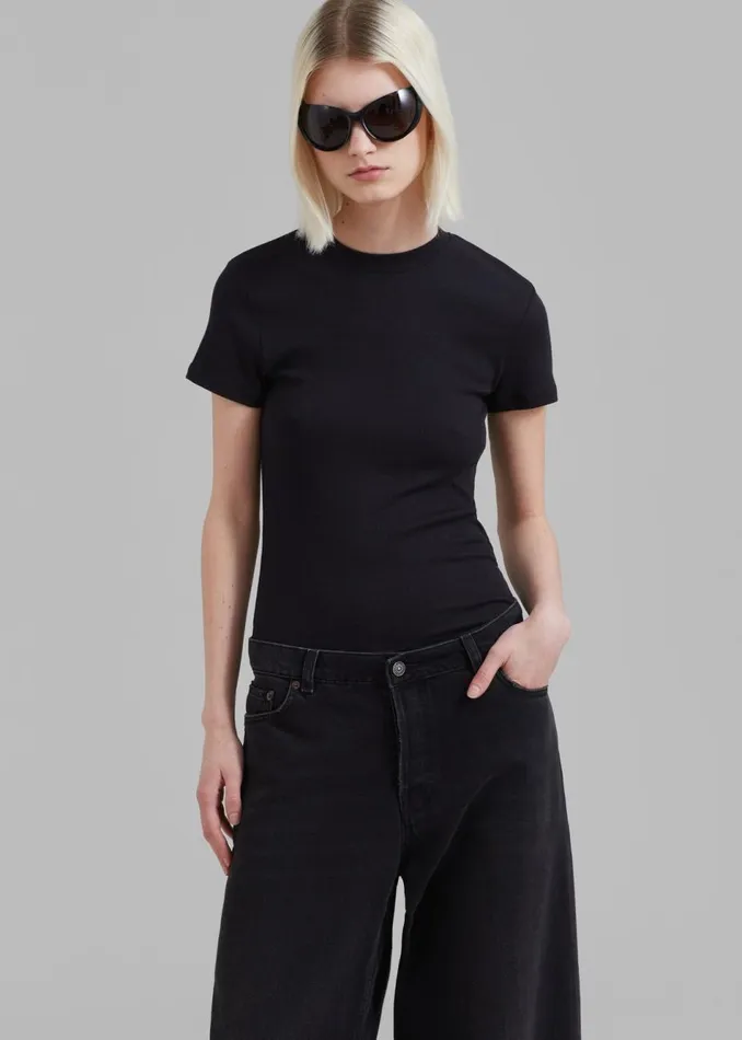 Women The Frankie Shop Tops Palmira Tee Black