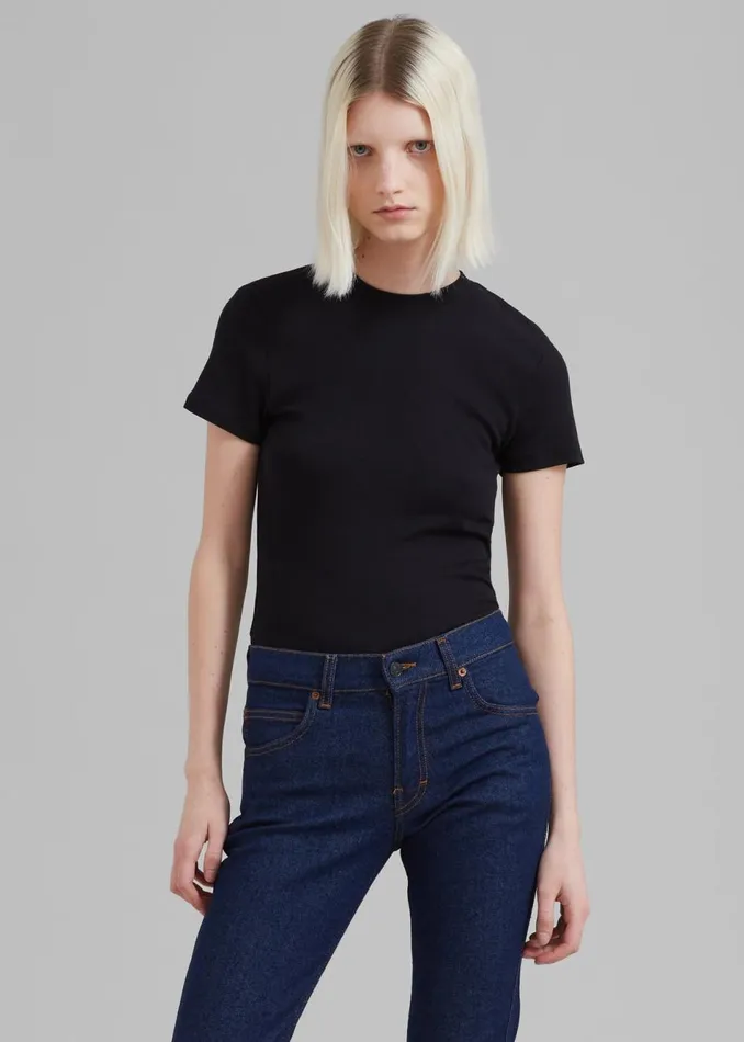 Women The Frankie Shop Tops Palmira Tee Black