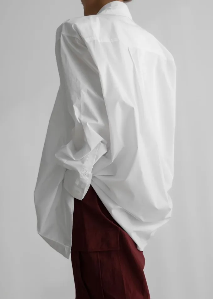 Women The Frankie Shop Tops Panama Oversized Shirt White
