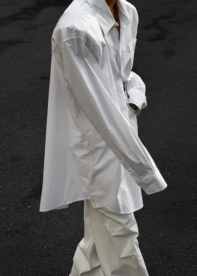 Women The Frankie Shop Tops Panama Oversized Shirt White