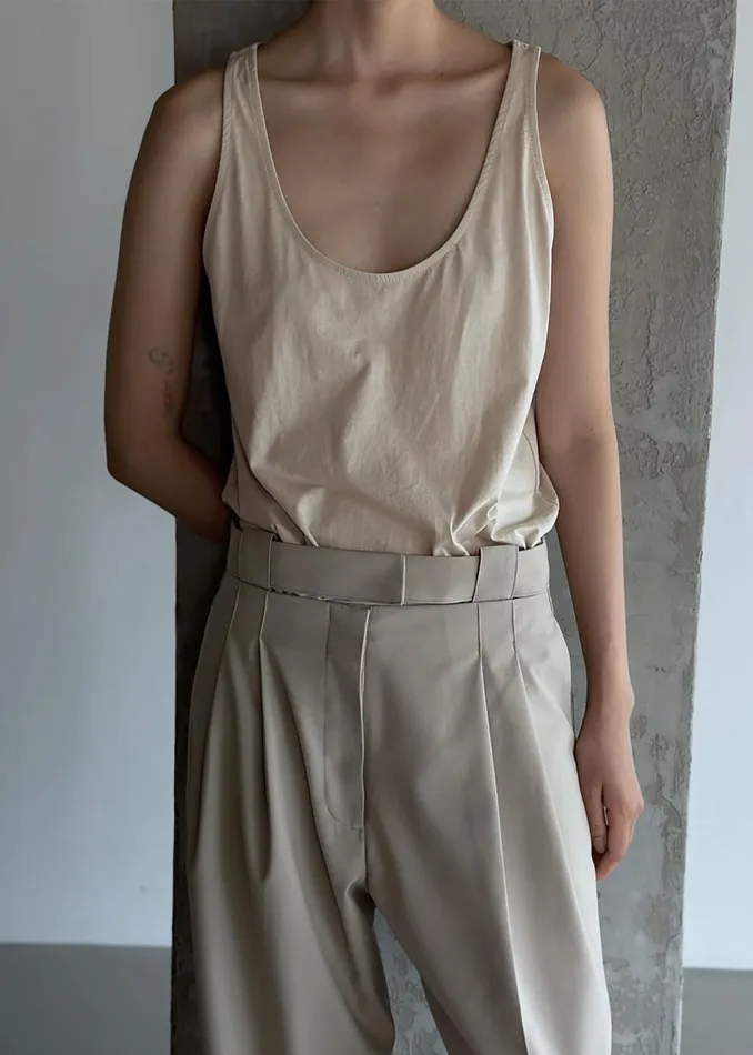 Women The Frankie Shop Tops Penelope Tank Top Beige