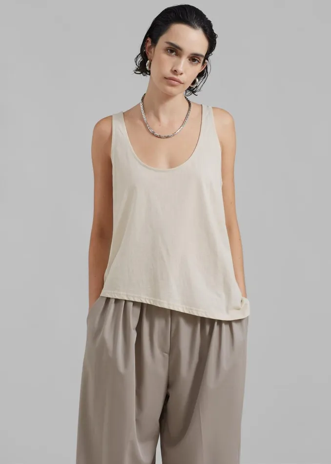 Women The Frankie Shop Tops Penelope Tank Top Beige