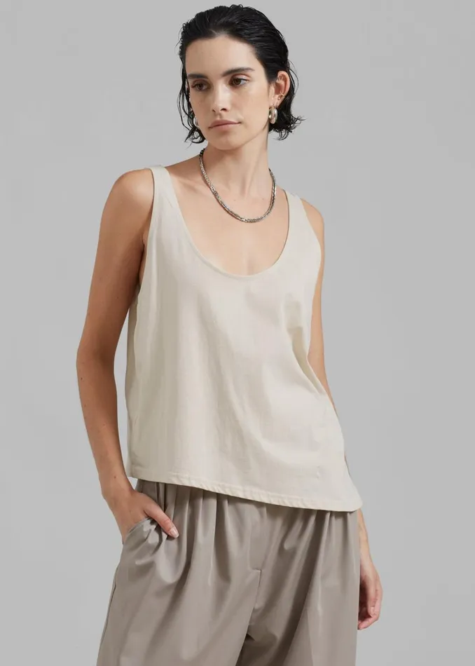 Women The Frankie Shop Tops Penelope Tank Top Beige