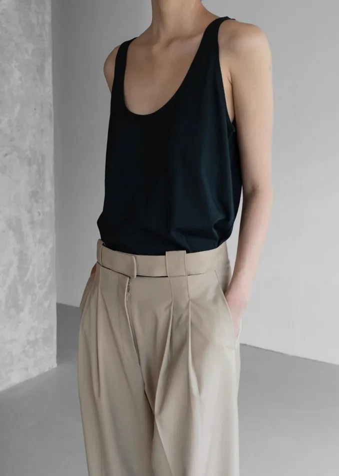 Women The Frankie Shop Tops Penelope Tank Top Black
