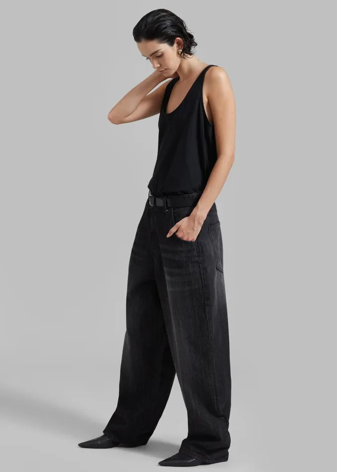 Women The Frankie Shop Tops Penelope Tank Top Black
