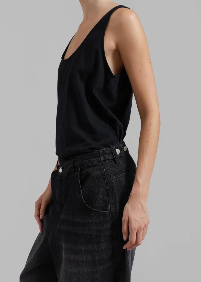 Women The Frankie Shop Tops Penelope Tank Top Black