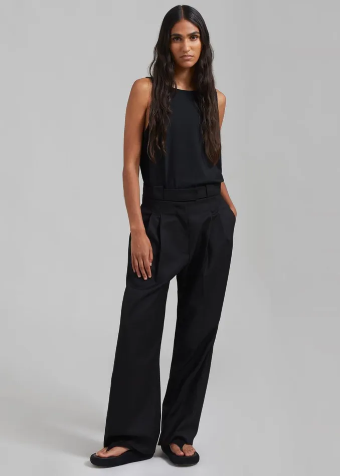 Women The Frankie Shop Tops Penelope Tank Top Black