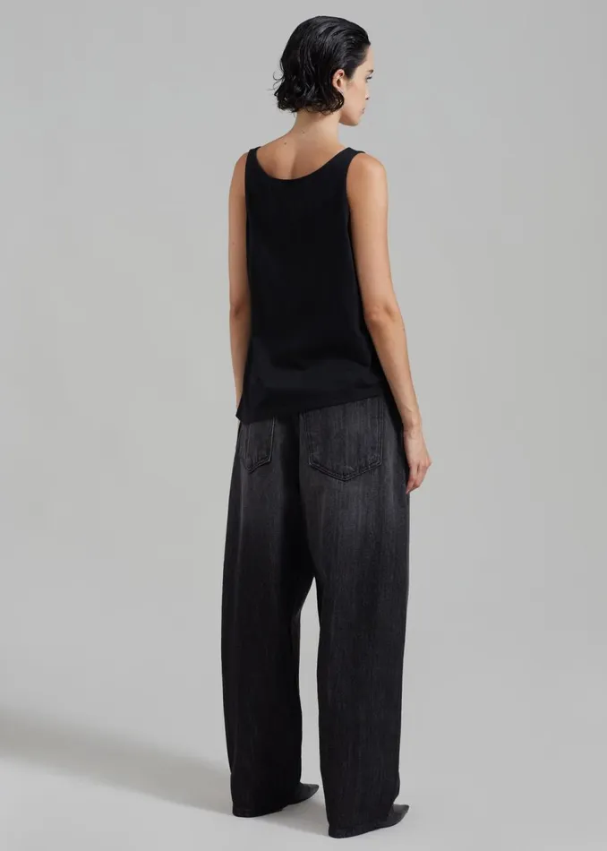 Women The Frankie Shop Tops Penelope Tank Top Black
