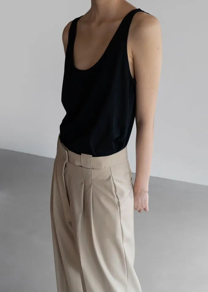 Women The Frankie Shop Tops Penelope Tank Top Black