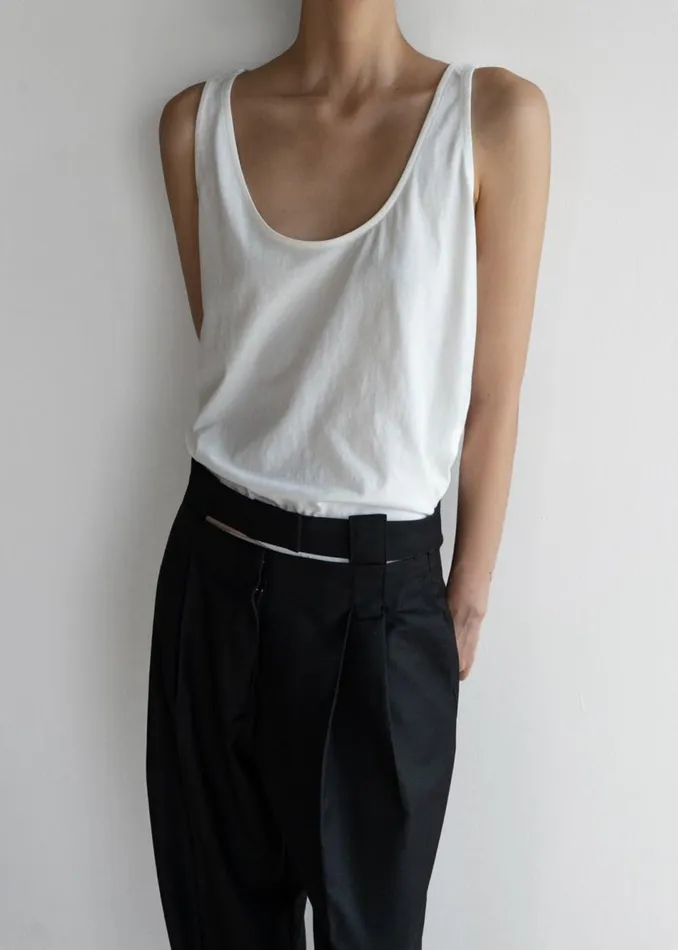 Women The Frankie Shop Tops Penelope Tank Top White