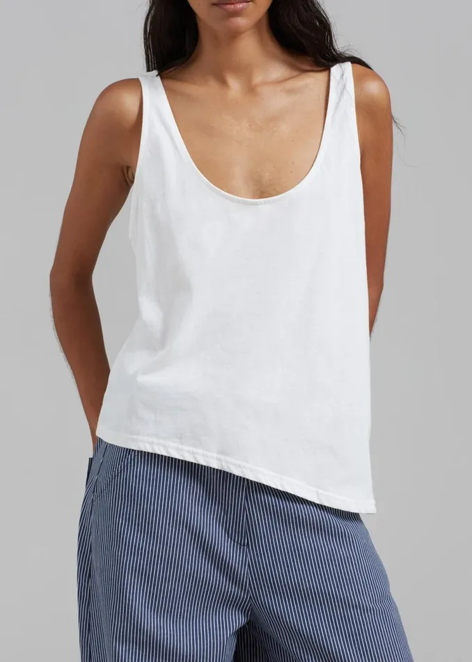 Women The Frankie Shop Tops Penelope Tank Top White