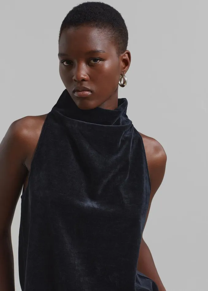 Women The Frankie Shop Tops Proenza Schouler White Label Mila Cowl Top Black