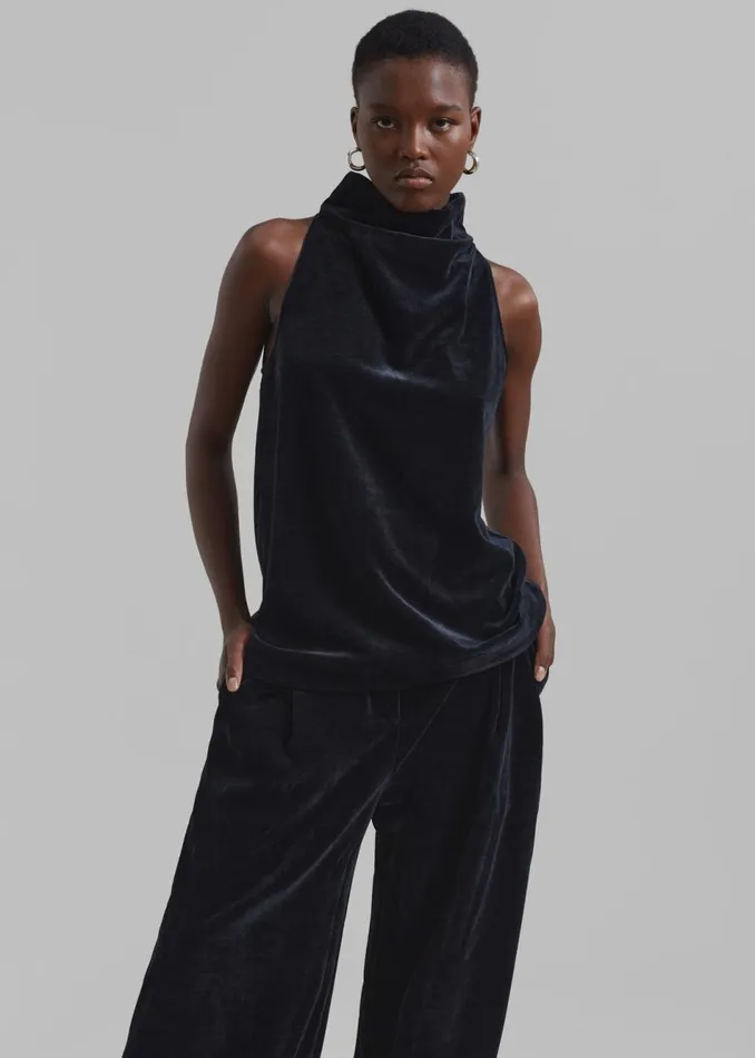 Women The Frankie Shop Tops Proenza Schouler White Label Mila Cowl Top Black