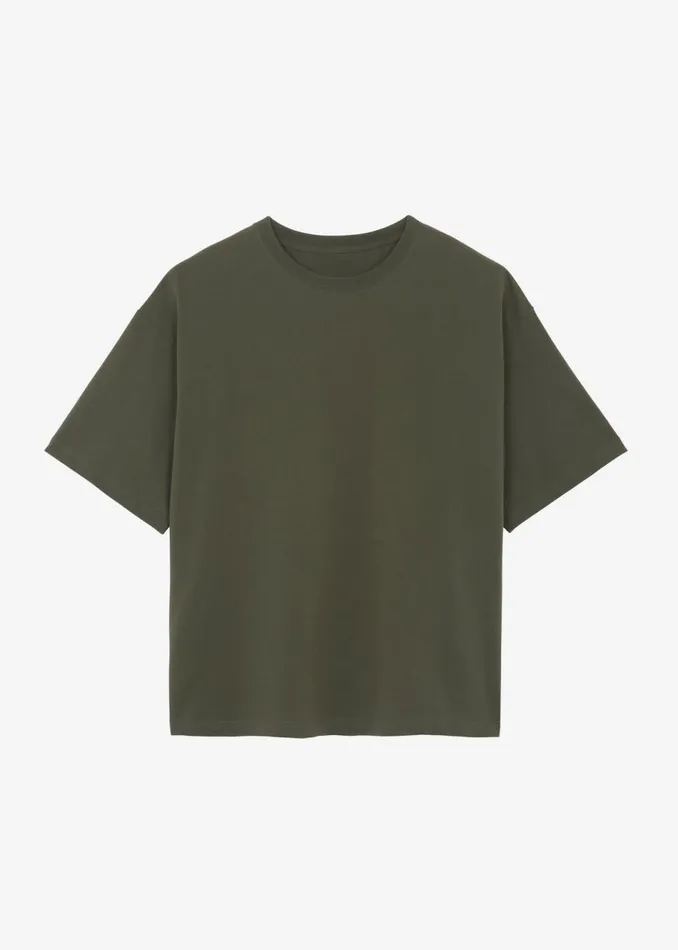 Women The Frankie Shop Tops Quinn Cotton TShirt Olive