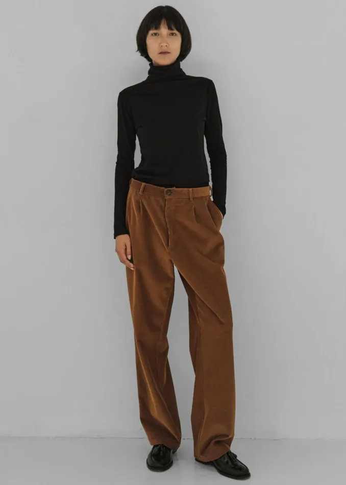 Women The Frankie Shop Tops Rika Studios Riley RollNk Tee Black