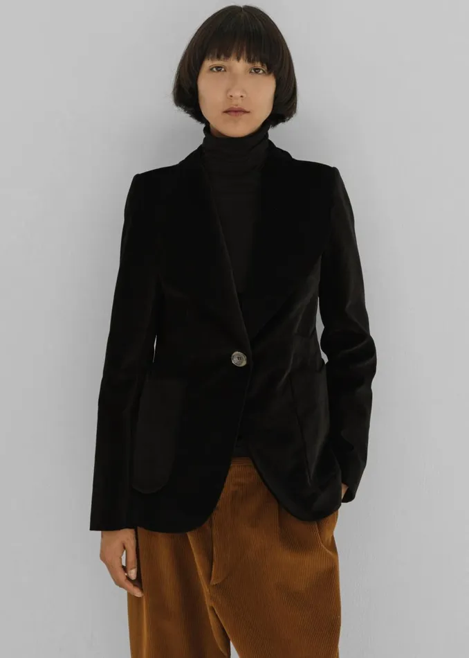 Women The Frankie Shop Tops Rika Studios Riley RollNk Tee Black