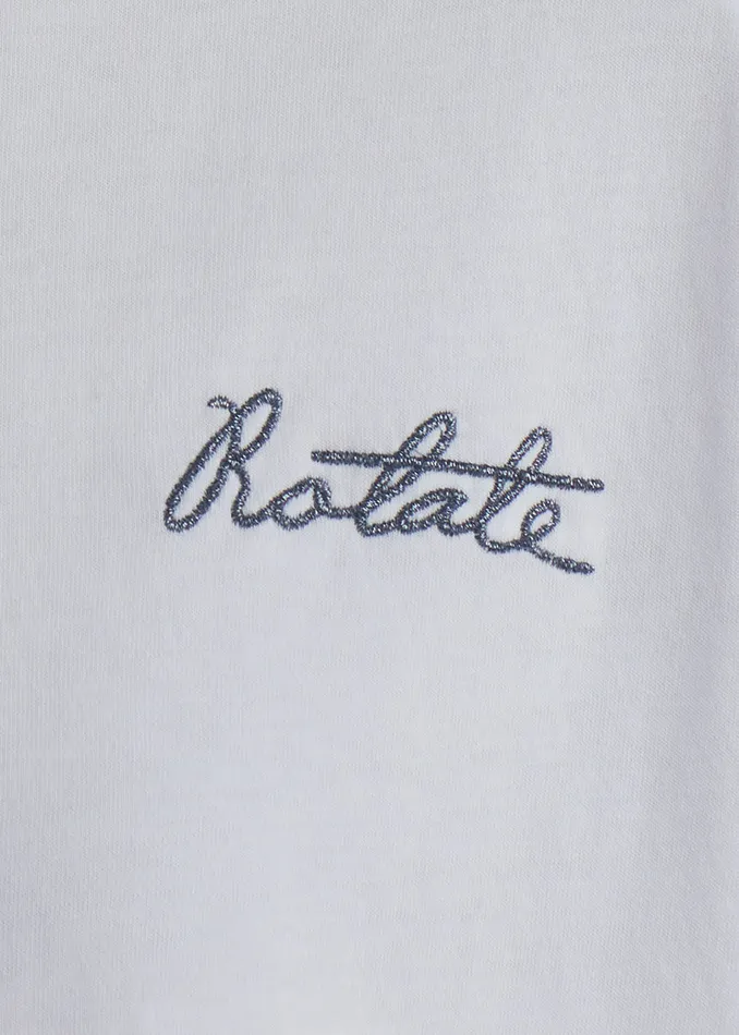 Women The Frankie Shop Tops Rotate Oversized Logo TShirt Bright White
