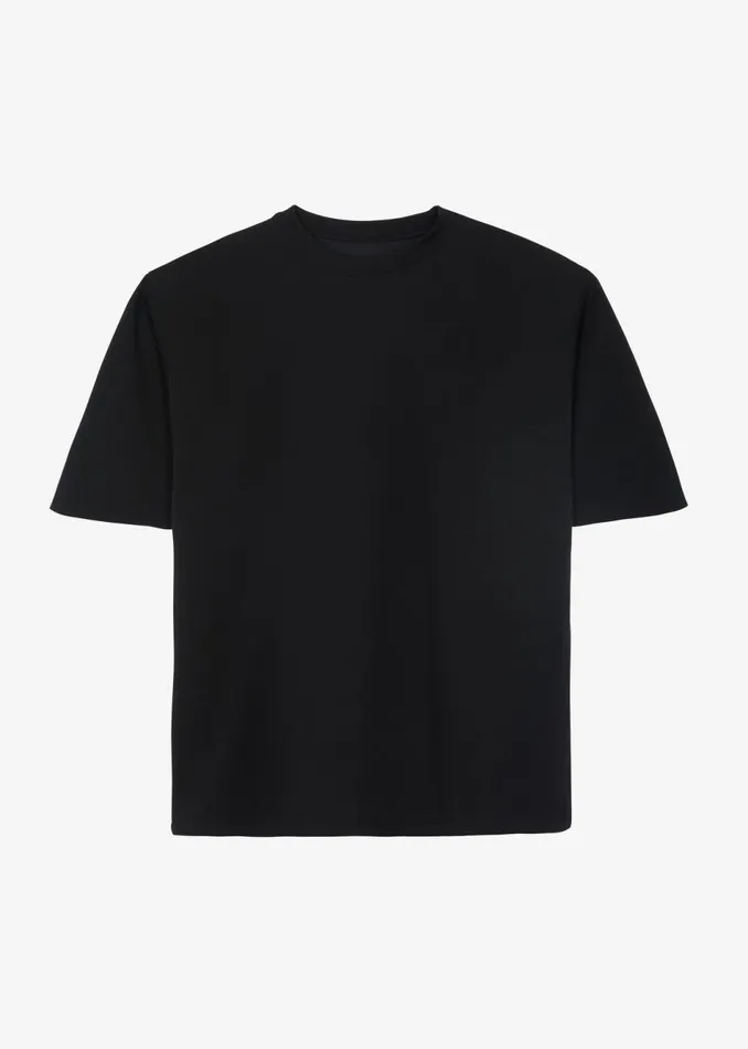 Women The Frankie Shop Tops Rowen Padded Shoulder Tee Black