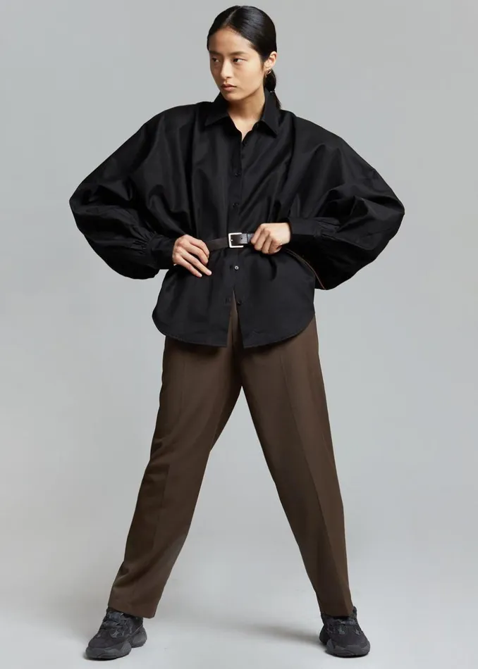 Women The Frankie Shop Tops Sabi Blouse Black