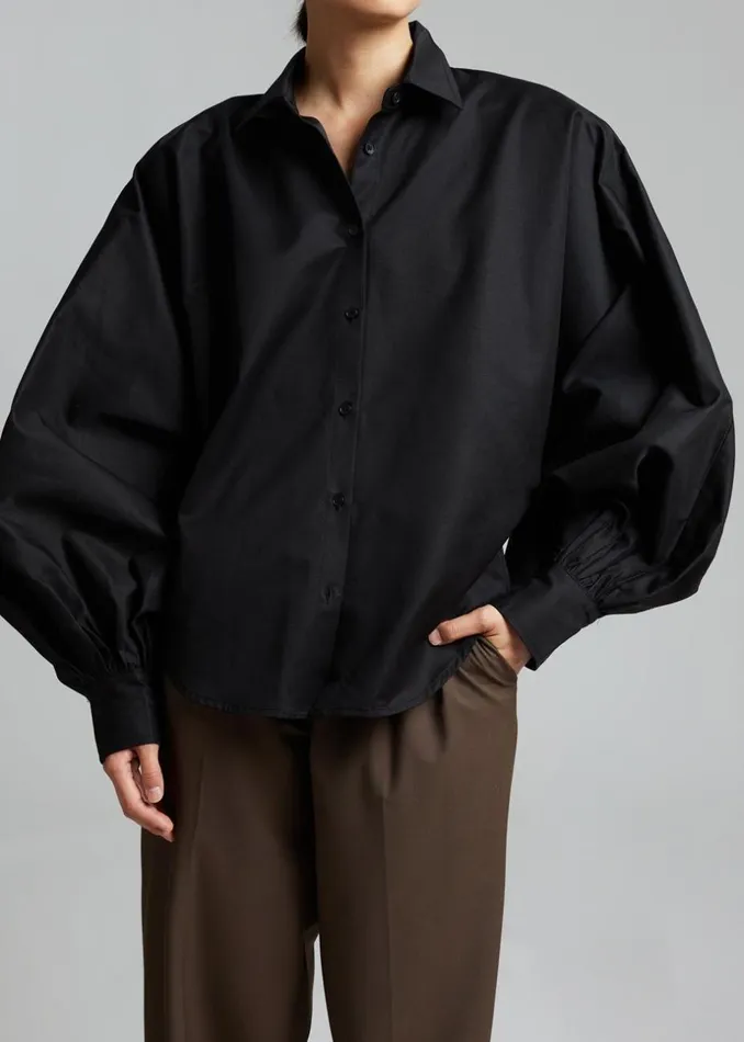 Women The Frankie Shop Tops Sabi Blouse Black