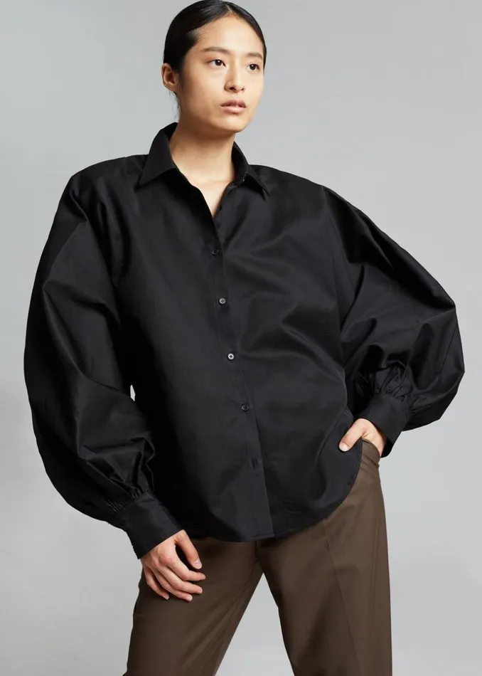 Women The Frankie Shop Tops Sabi Blouse Black