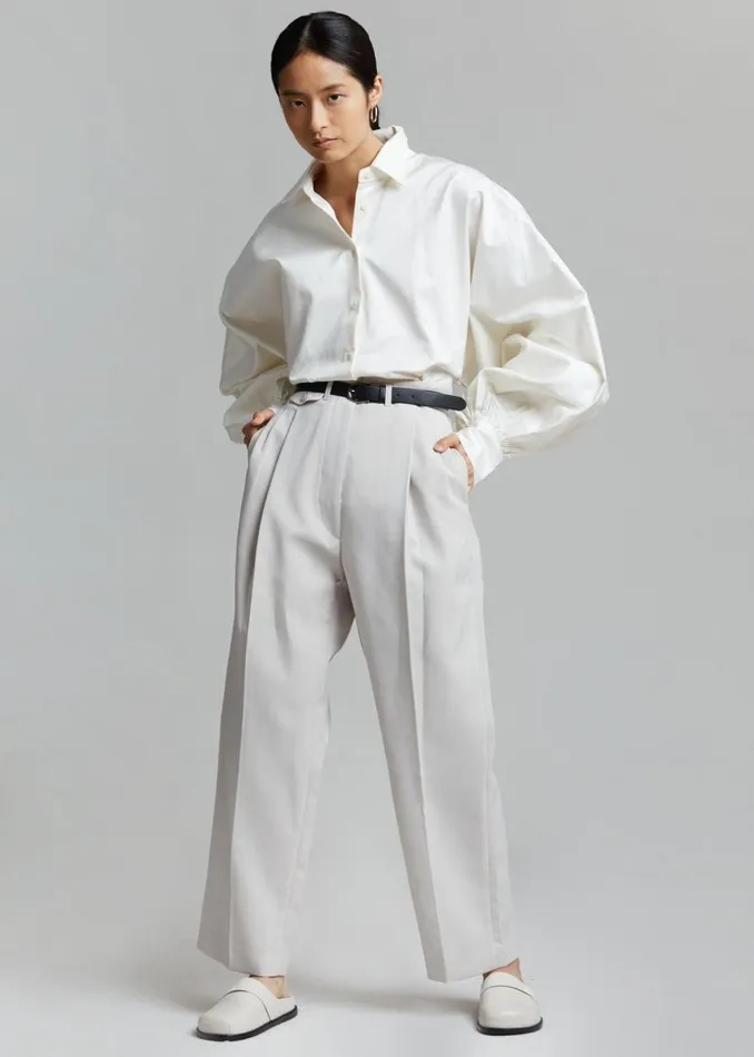 Women The Frankie Shop Tops Sabi Blouse Ivory