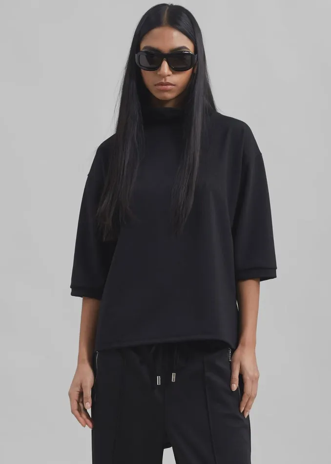 Women The Frankie Shop Tops Shiloh Oversized Top Black