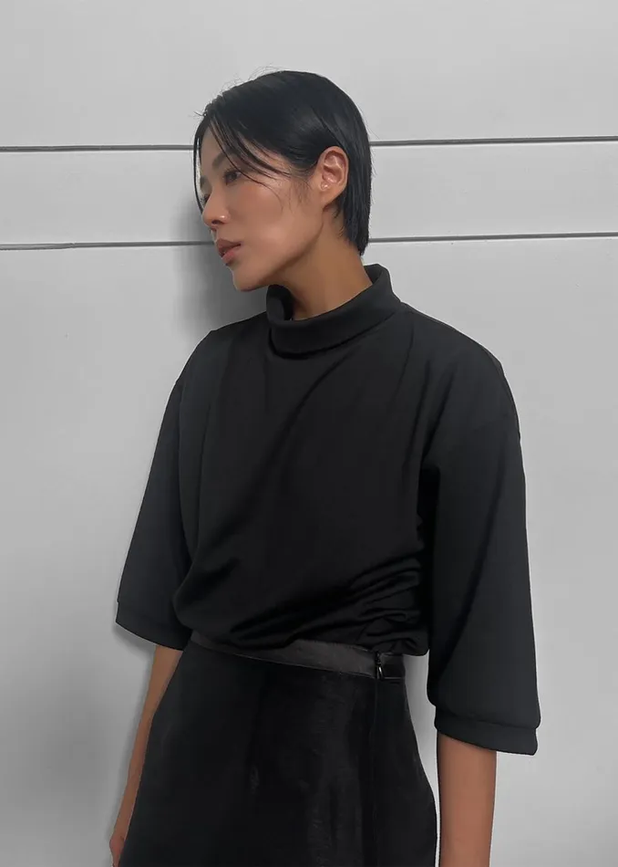 Women The Frankie Shop Tops Shiloh Oversized Top Black