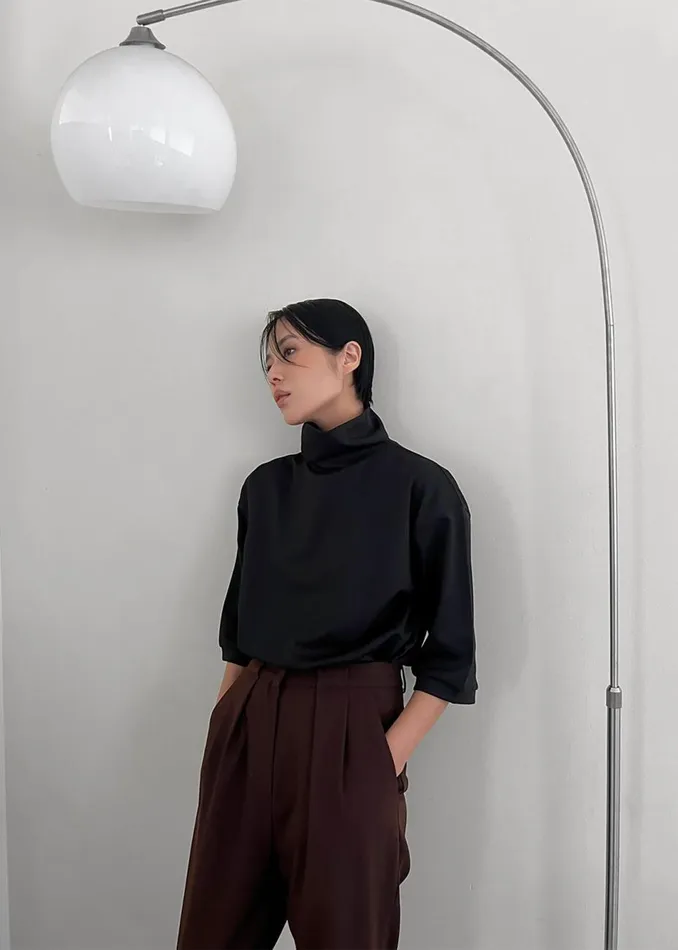 Women The Frankie Shop Tops Shiloh Oversized Top Black