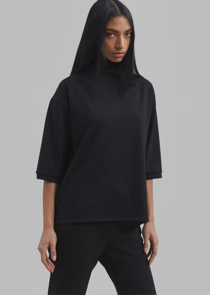 Women The Frankie Shop Tops Shiloh Oversized Top Black