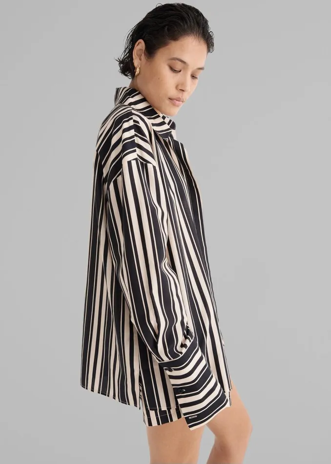 Women The Frankie Shop Tops Solaqua The Amelie Shirt Cinque Stripe