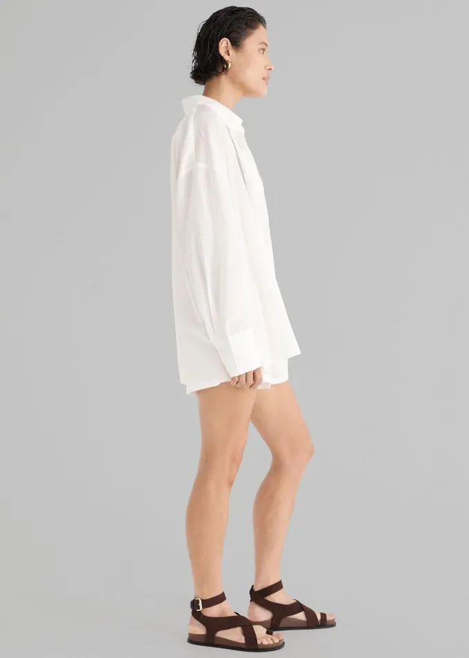 Women The Frankie Shop Tops Solaqua The Amelie Shirt Ivory