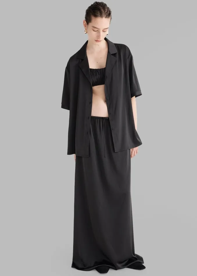 Women The Frankie Shop Tops Solaqua The Havana Shirt Noir