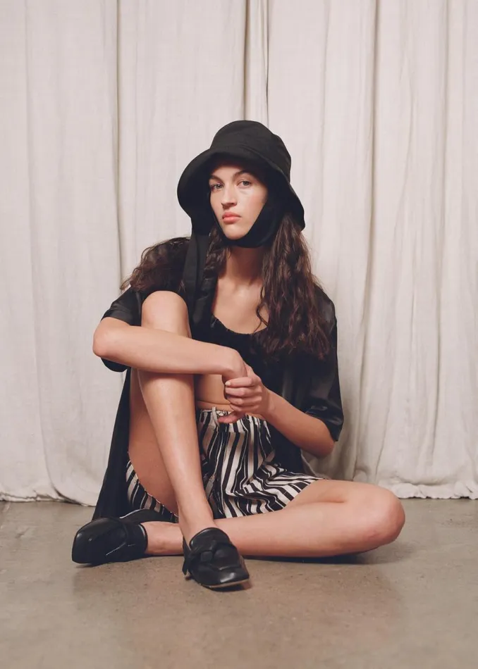 Women The Frankie Shop Tops Solaqua The Havana Shirt Noir