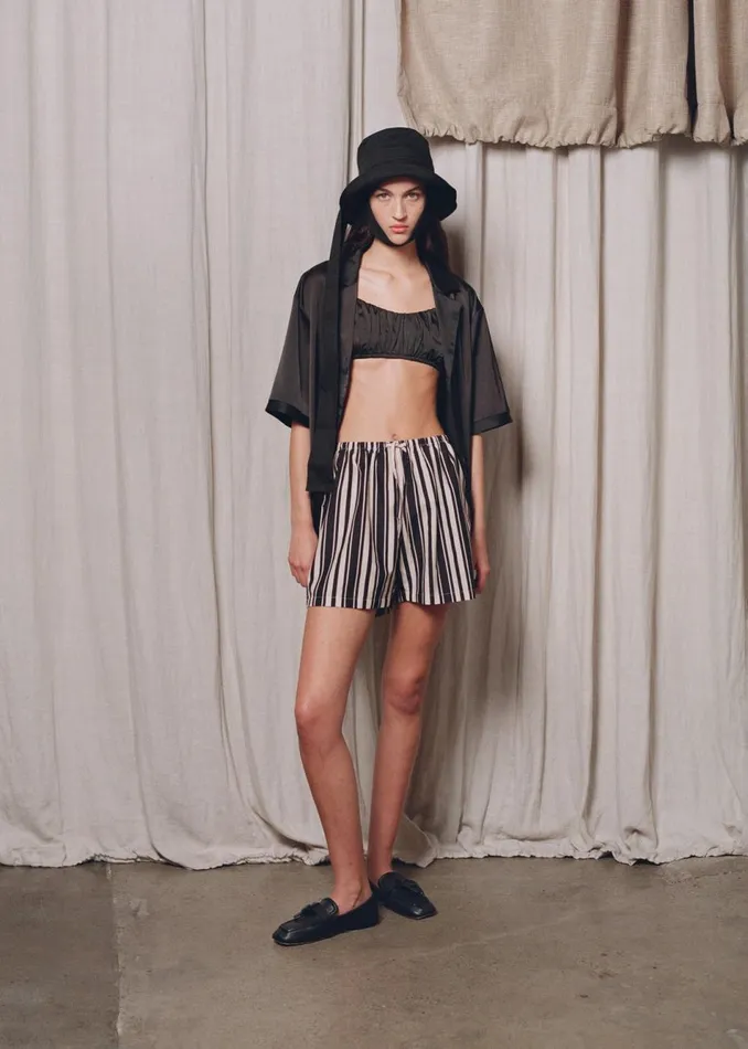 Women The Frankie Shop Tops Solaqua The Juliette Bralette Noir