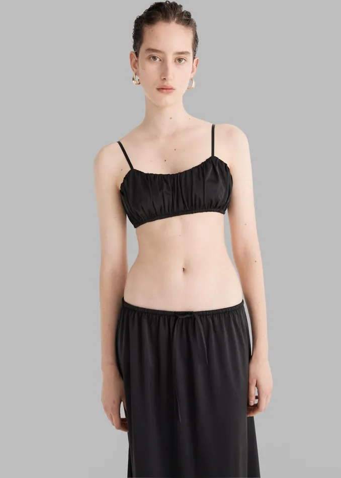 Women The Frankie Shop Tops Solaqua The Juliette Bralette Noir