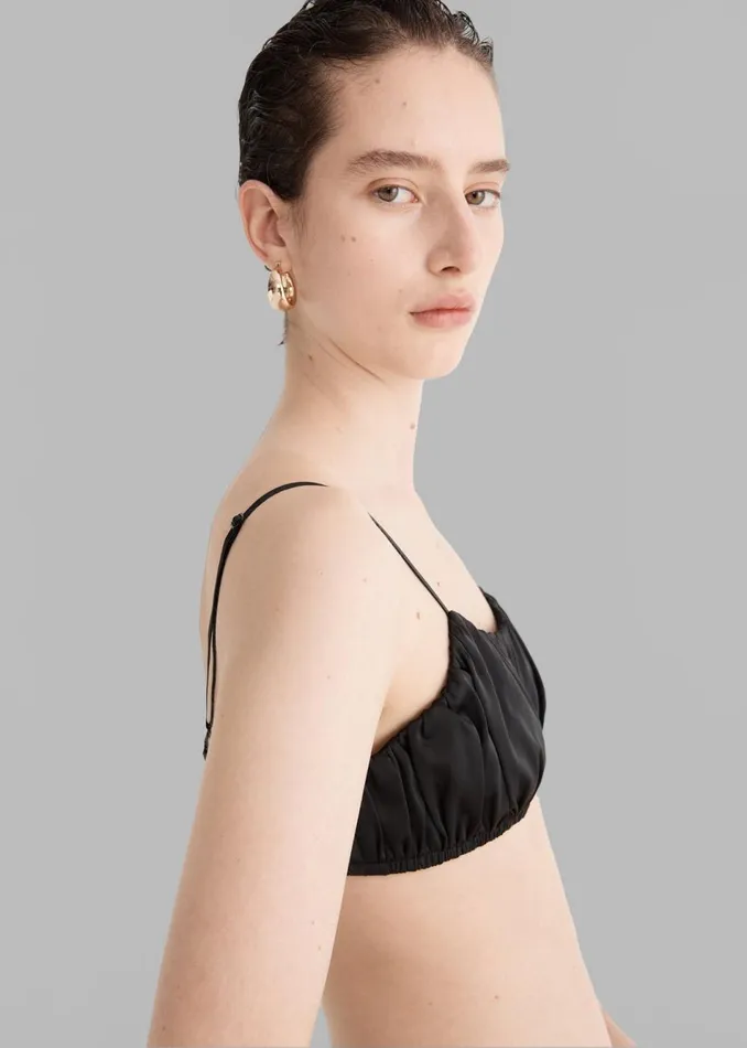 Women The Frankie Shop Tops Solaqua The Juliette Bralette Noir