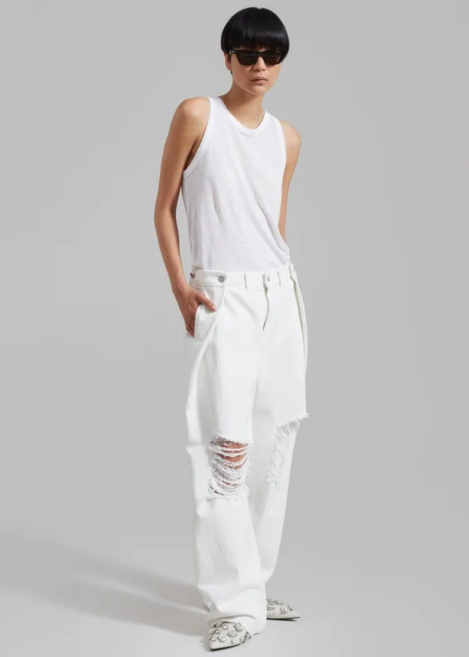 Women The Frankie Shop Tops Taya Tank Top Off White