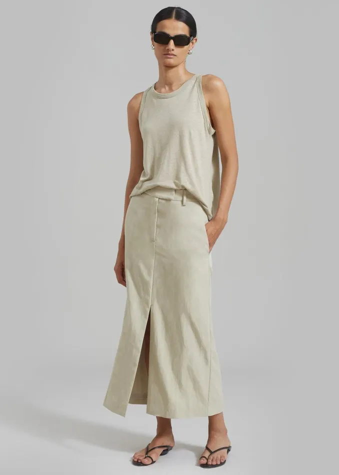 Women The Frankie Shop Tops Taya Tank Top Olive
