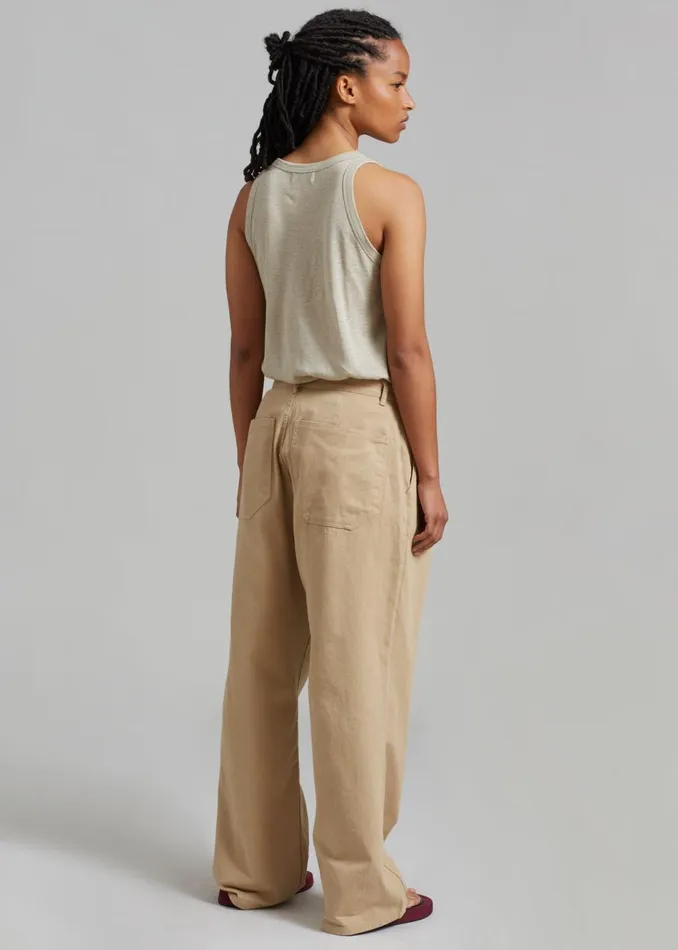 Women The Frankie Shop Tops Taya Tank Top Olive